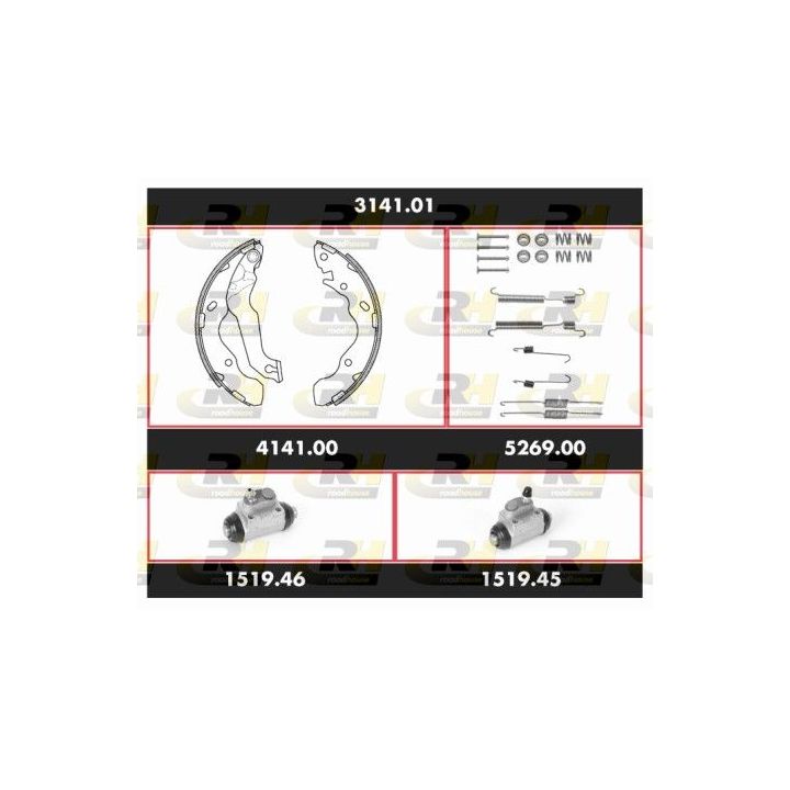 Stabdžių rinkinys, būgniniai stabdžiai ROADHOUSE SPK 3141.01