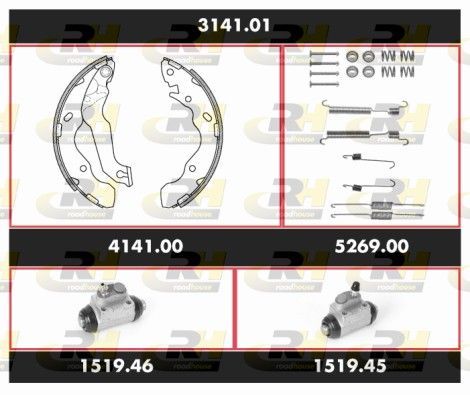 Stabdžių rinkinys, būgniniai stabdžiai ROADHOUSE SPK 3141.01
