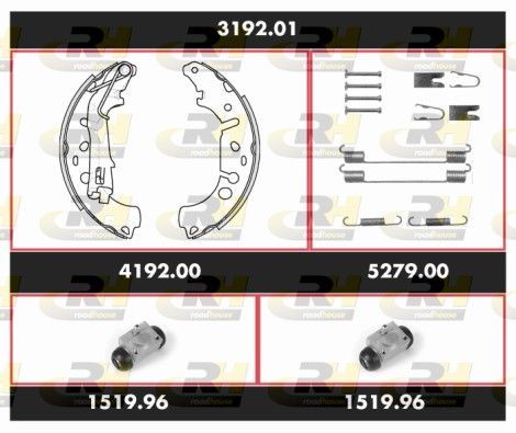 Stabdžių rinkinys, būgniniai stabdžiai ROADHOUSE SPK 3192.01