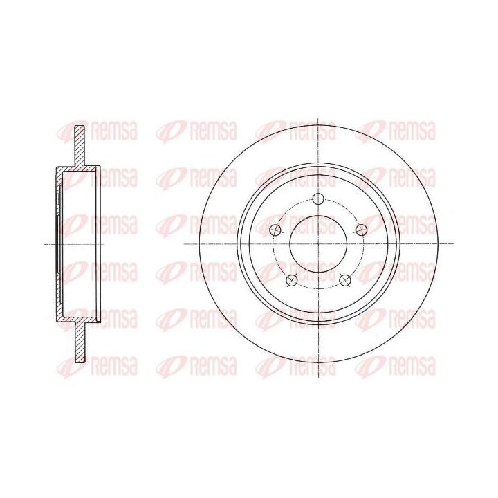 Stabdžių diskas REMSA 61719.00