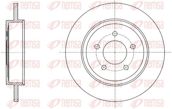 Stabdžių diskas REMSA 61719.00
