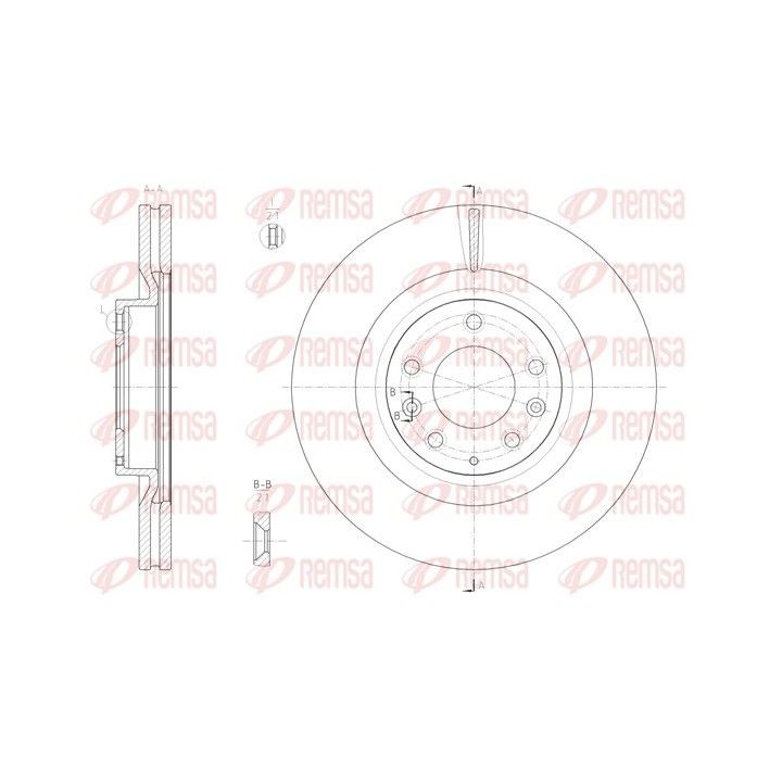 Stabdžių diskas REMSA 61994.10