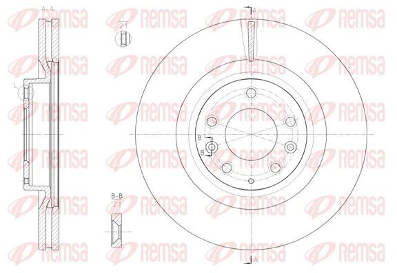 Stabdžių diskas REMSA 61994.10