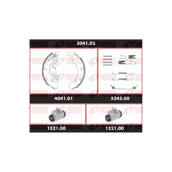 Stabdžių rinkinys, būgniniai stabdžiai REMSA SPK 3041.03