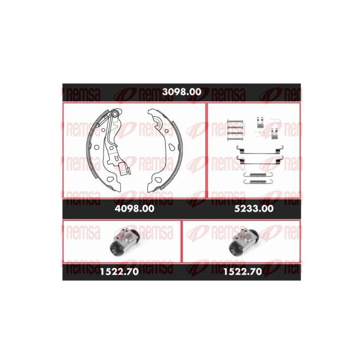 Stabdžių rinkinys, būgniniai stabdžiai REMSA SPK 3098.00