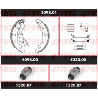 Stabdžių rinkinys, būgniniai stabdžiai REMSA SPK 3098.01