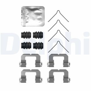 Priedų komplektas, diskinių stabdžių trinkelės DELPHI LX0757