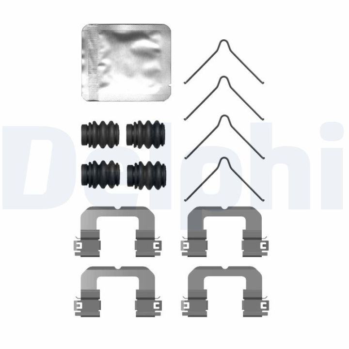 Priedų komplektas, diskinių stabdžių trinkelės DELPHI LX0757