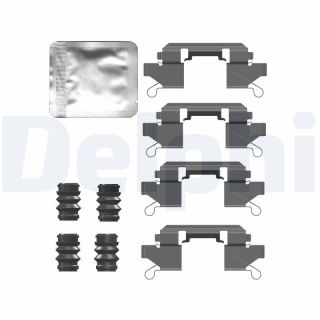 Priedų komplektas, diskinių stabdžių trinkelės DELPHI LX0761
