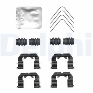Priedų komplektas, diskinių stabdžių trinkelės DELPHI LX0765