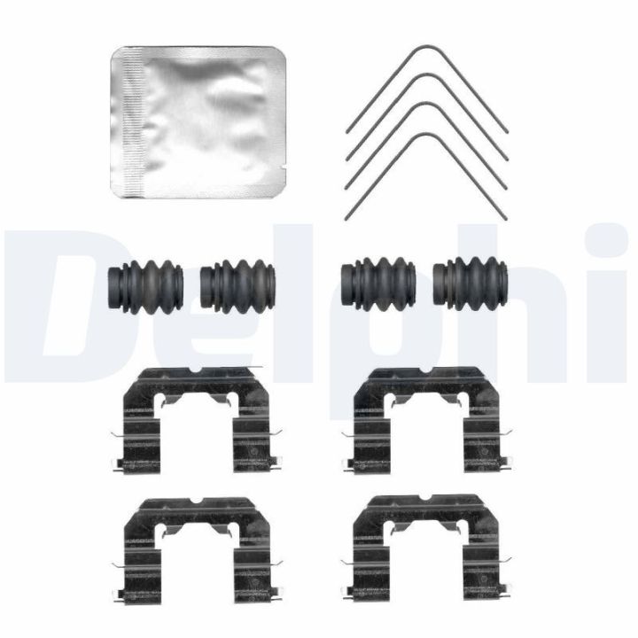 Priedų komplektas, diskinių stabdžių trinkelės DELPHI LX0765