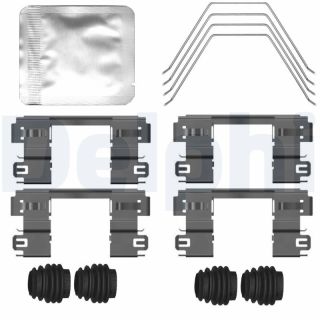 Priedų komplektas, diskinių stabdžių trinkelės DELPHI LX0797