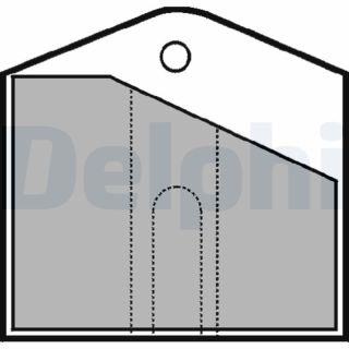 Stabdžių trinkelių rinkinys, stovėjimo stabdys DELPHI LP553