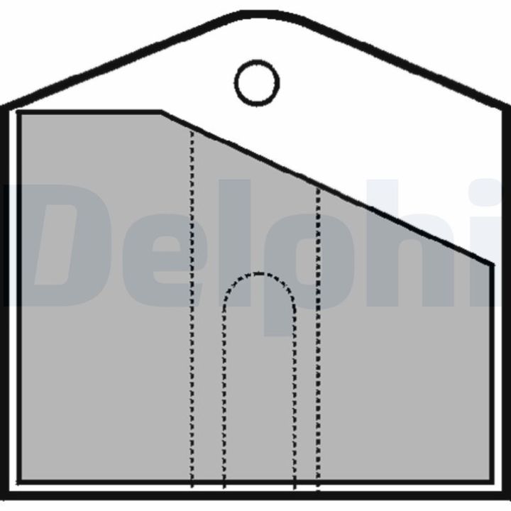 Stabdžių trinkelių rinkinys, stovėjimo stabdys DELPHI LP553