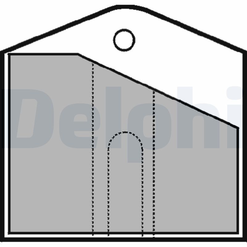 Stabdžių trinkelių rinkinys, stovėjimo stabdys DELPHI LP553