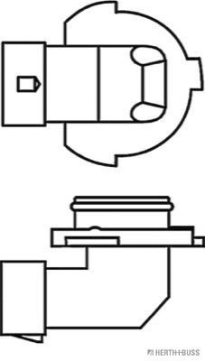 Lemputė, rūko žibintas HERTH+BUSS ELPARTS 89901128