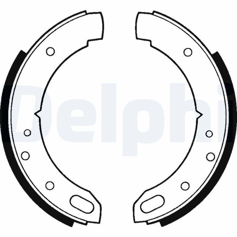 Stabdžių trinkelių komplektas, stovėjimo stabdis DELPHI LS1169