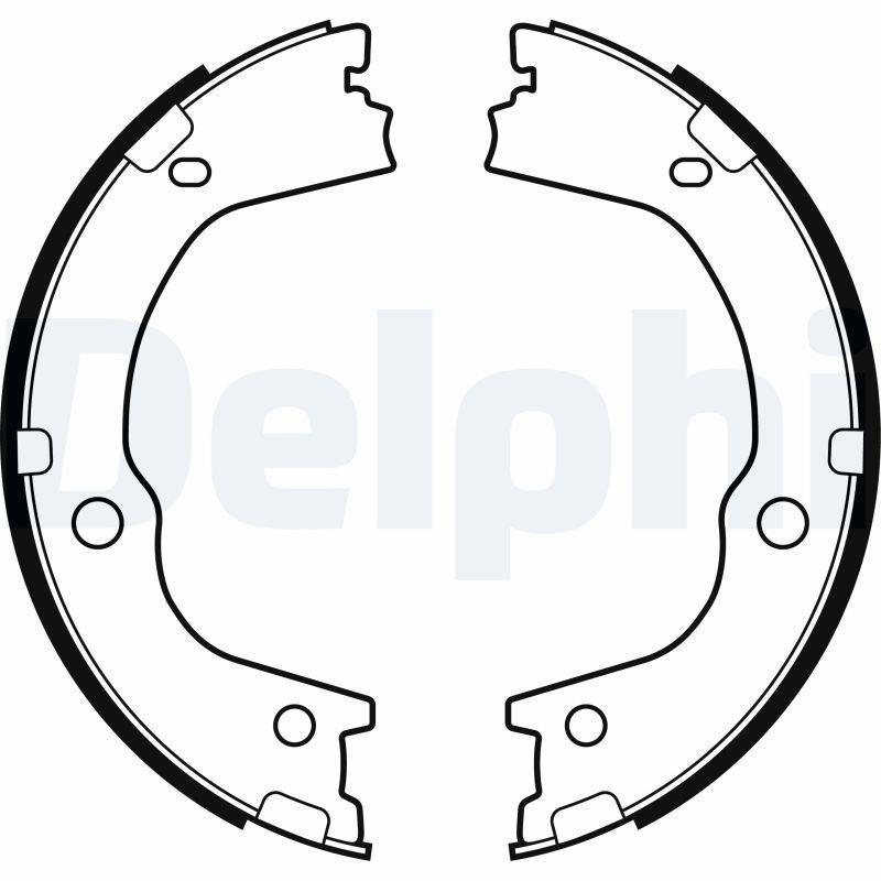 Stabdžių trinkelių komplektas, stovėjimo stabdis DELPHI LS2159