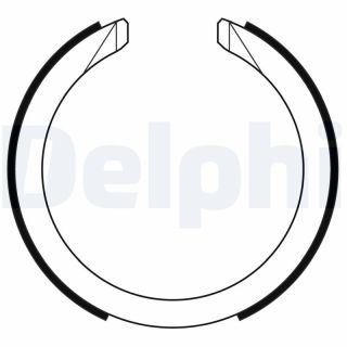 Stabdžių trinkelių komplektas, stovėjimo stabdis DELPHI LS2169