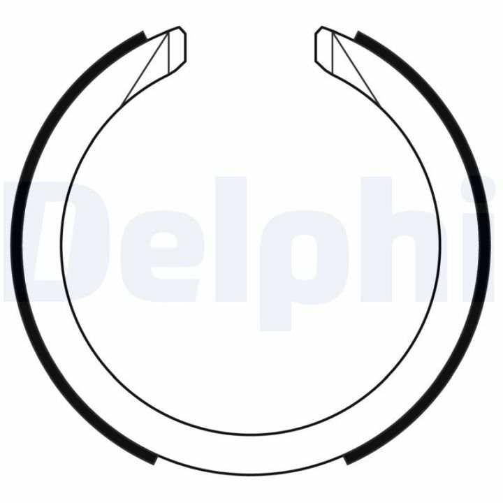 Stabdžių trinkelių komplektas, stovėjimo stabdis DELPHI LS2169