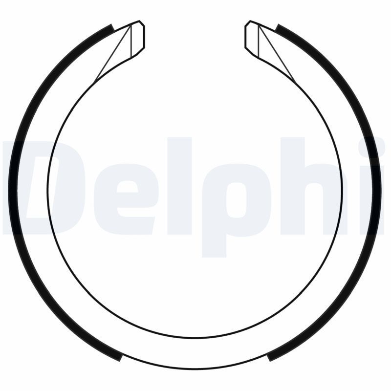 Stabdžių trinkelių komplektas, stovėjimo stabdis DELPHI LS2169