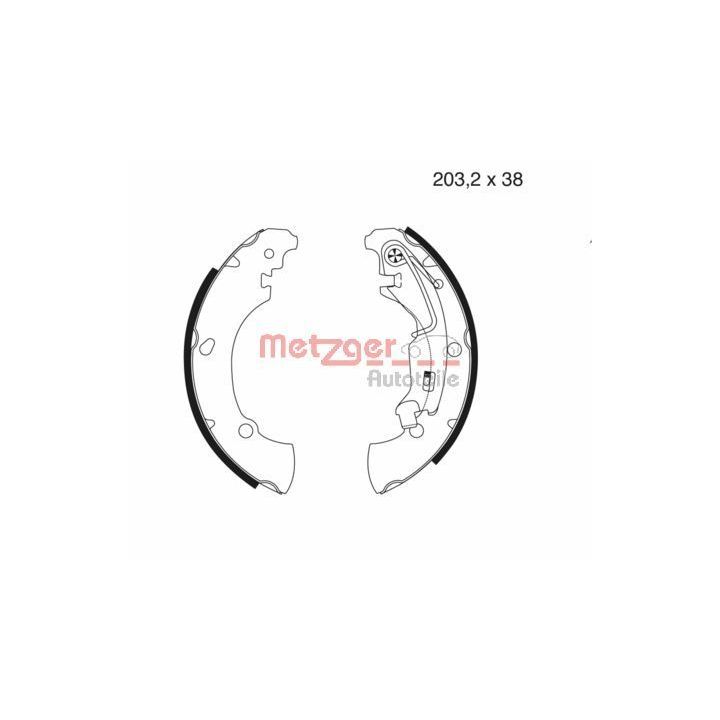 Stabdžių trinkelių komplektas METZGER MG 981