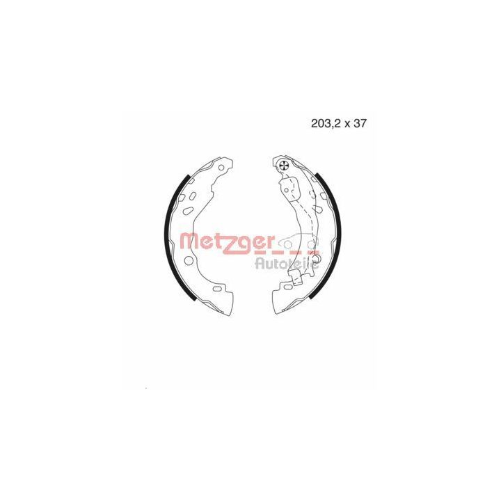 Stabdžių trinkelių komplektas METZGER MG 982