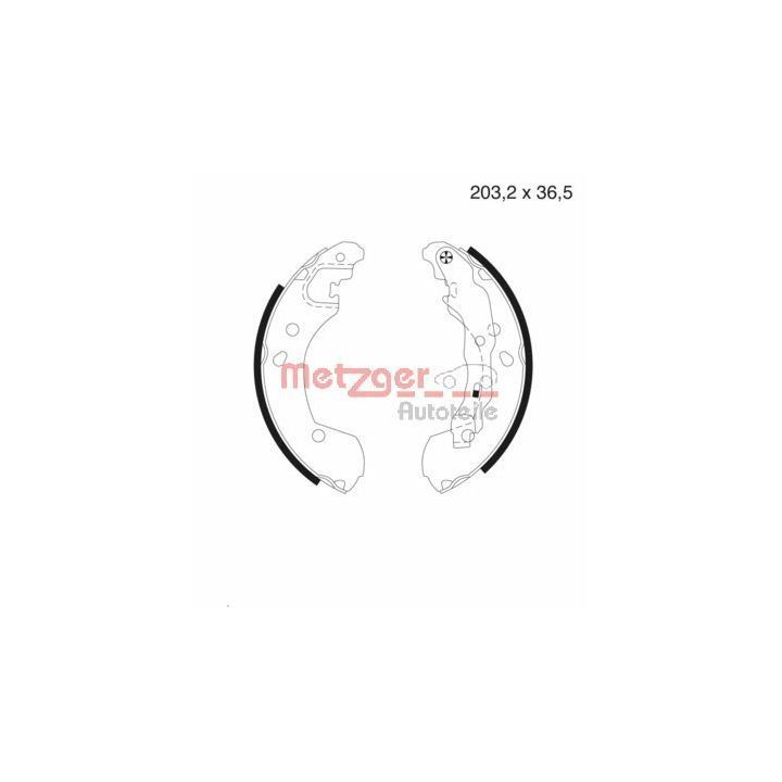 Stabdžių trinkelių komplektas METZGER MG 985