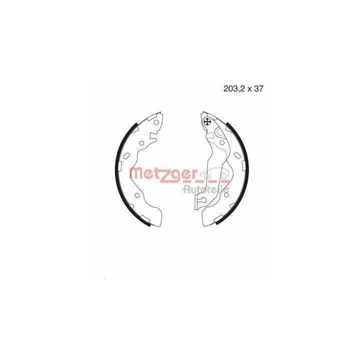 Stabdžių trinkelių komplektas METZGER MG 987