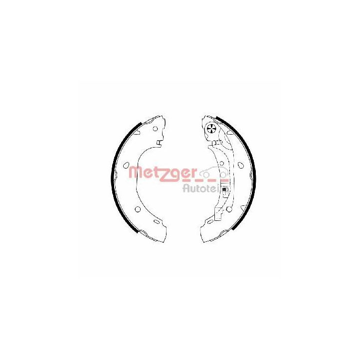 Stabdžių trinkelių komplektas METZGER MG 988