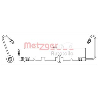 Stabdžių žarnelė METZGER 4119371