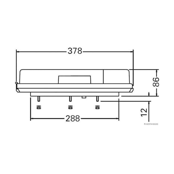 Kombinuotas galinis žibintas HERTH+BUSS ELPARTS 82840540