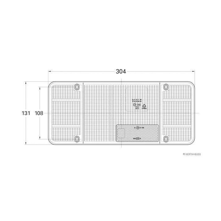 Kombinuotas galinis žibintas HERTH+BUSS ELPARTS 83830360