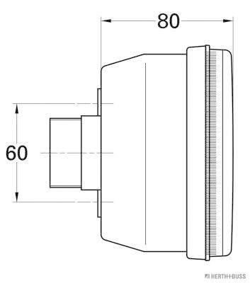 Kombinuotas galinis žibintas HERTH+BUSS ELPARTS 83840360