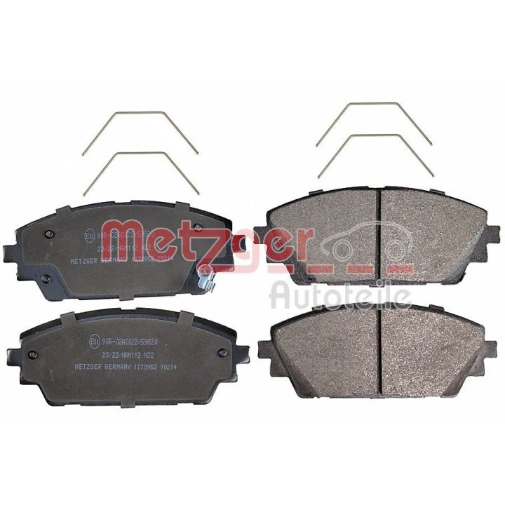 Stabdžių trinkelių rinkinys, diskinis stabdys METZGER 1170952