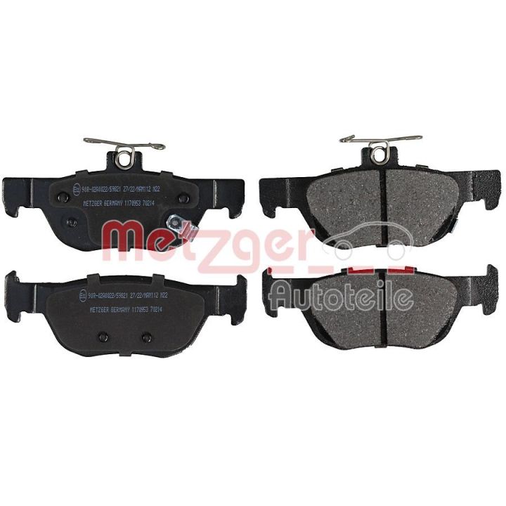 Stabdžių trinkelių rinkinys, diskinis stabdys METZGER 1170953