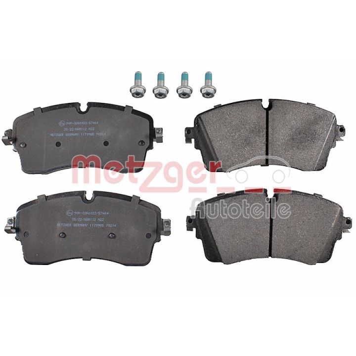 Stabdžių trinkelių rinkinys, diskinis stabdys METZGER 1170985