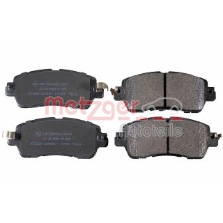 Stabdžių trinkelių rinkinys, diskinis stabdys METZGER 1170991