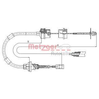 Sankabos trosas METZGER 1172.7