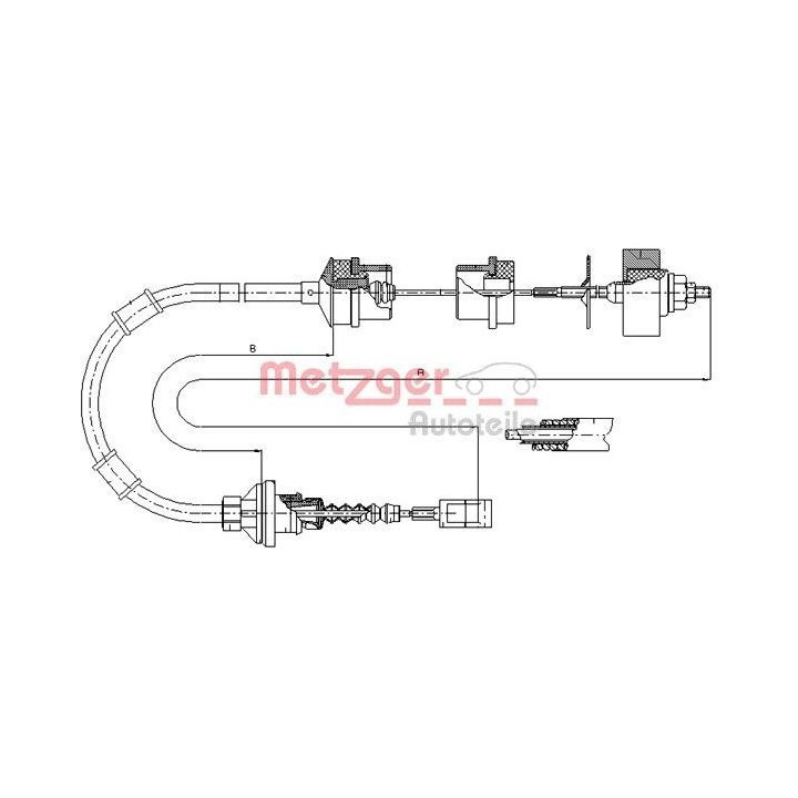 Sankabos trosas METZGER 1172.8