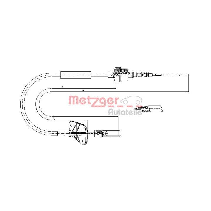 Sankabos trosas METZGER 12.7201
