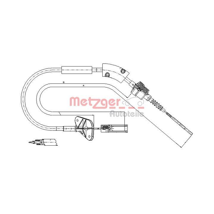 Sankabos trosas METZGER 12.7202