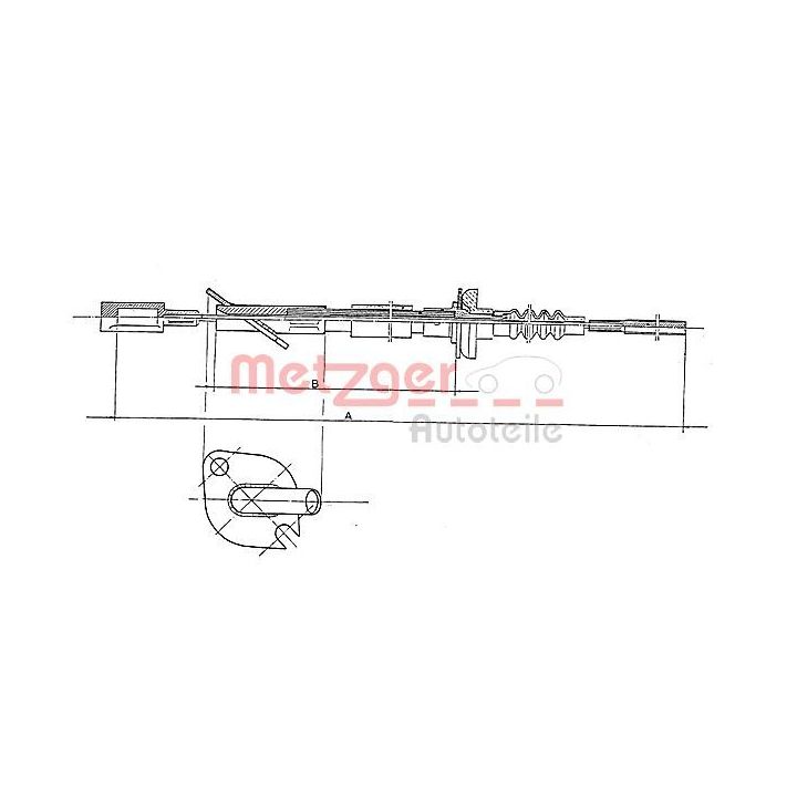 Sankabos trosas METZGER 1402.3