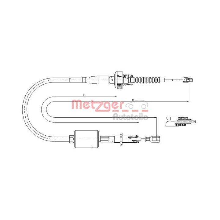 Sankabos trosas METZGER 18.2522