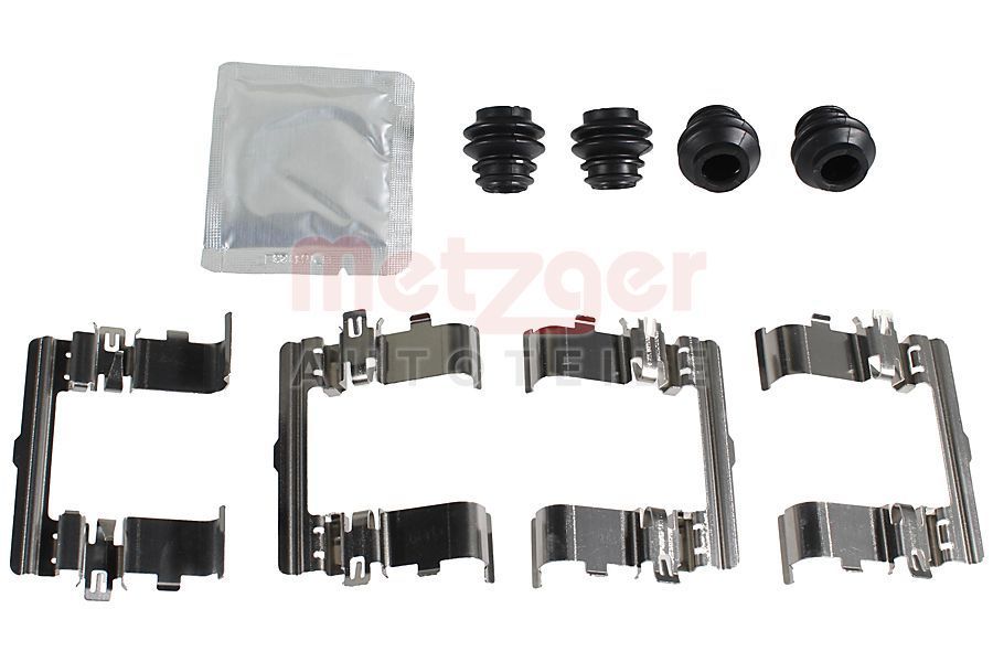 Priedų komplektas, diskinių stabdžių trinkelės METZGER 109-0178