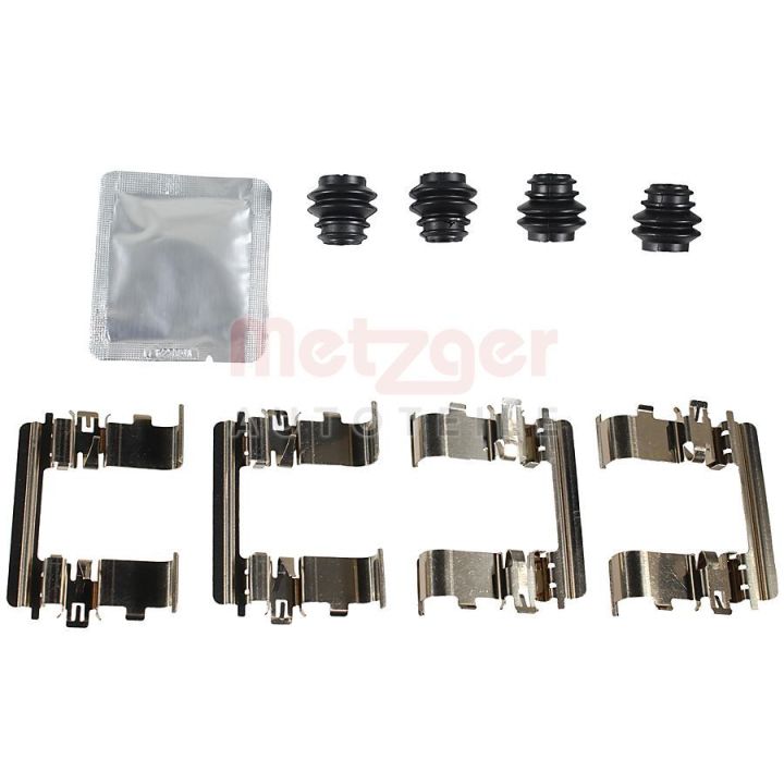 Priedų komplektas, diskinių stabdžių trinkelės METZGER 109-0185