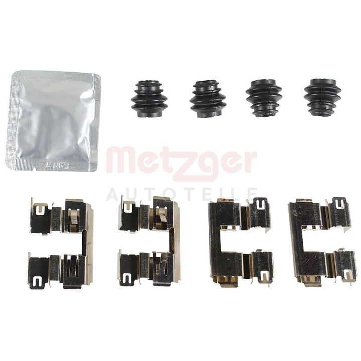 Priedų komplektas, diskinių stabdžių trinkelės METZGER 109-0186