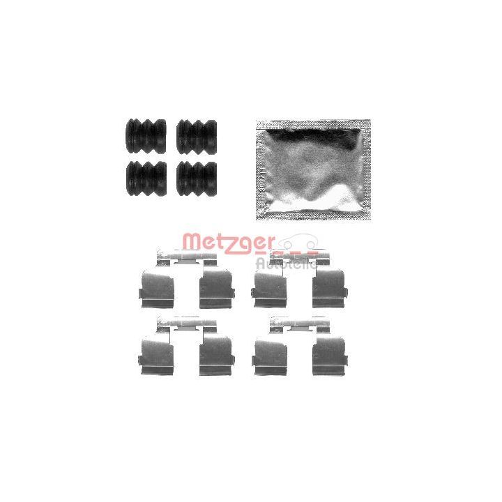 Priedų komplektas, diskinių stabdžių trinkelės METZGER 109-1835