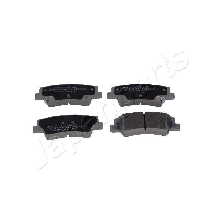 Stabdžių trinkelių rinkinys, diskinis stabdys JAPANPARTS PP-K16AF