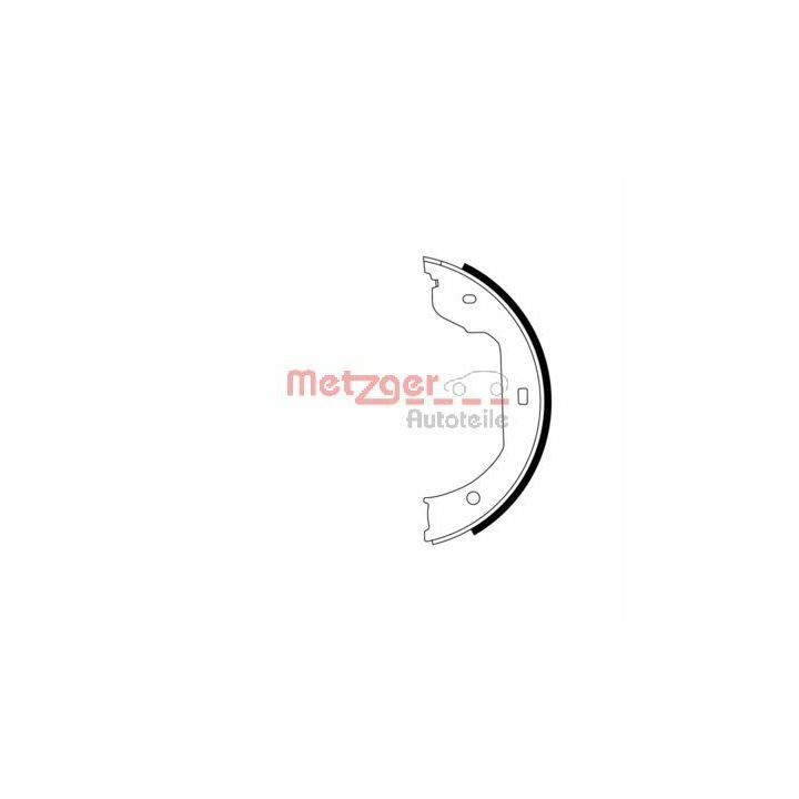 Stabdžių trinkelių komplektas, stovėjimo stabdis METZGER MG 960